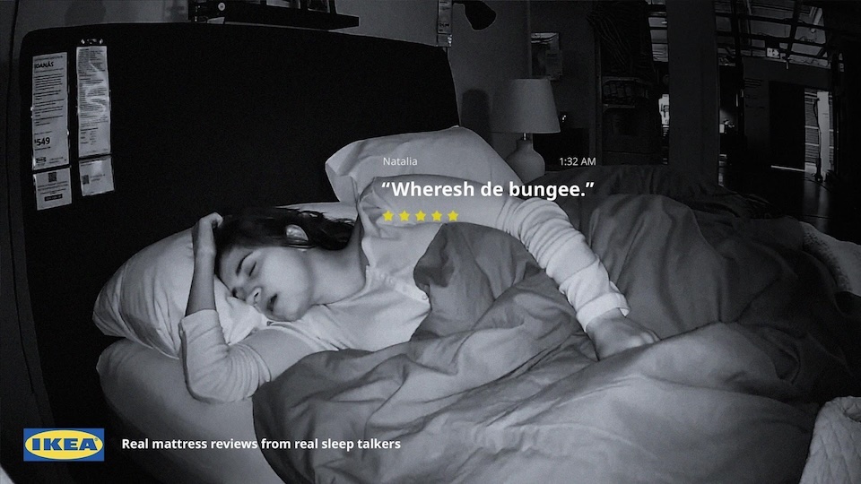 Real Folks' 'Sleep Talk' Buoys Ikea Mattress Campaign