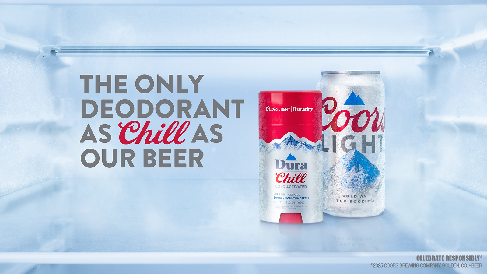 Coors Light Teams Up With Duradry to Create a Chill Deodorant