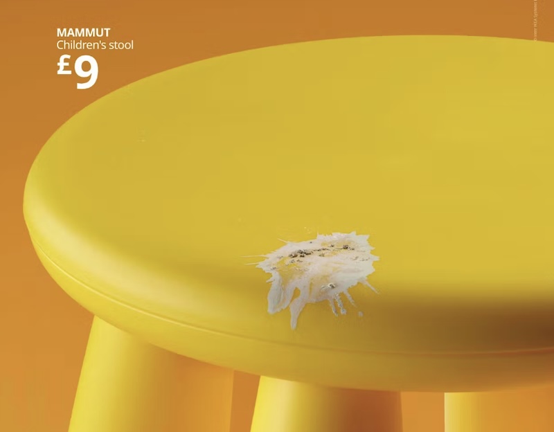 Ikea Decorates Its Furniture With Bird Droppings