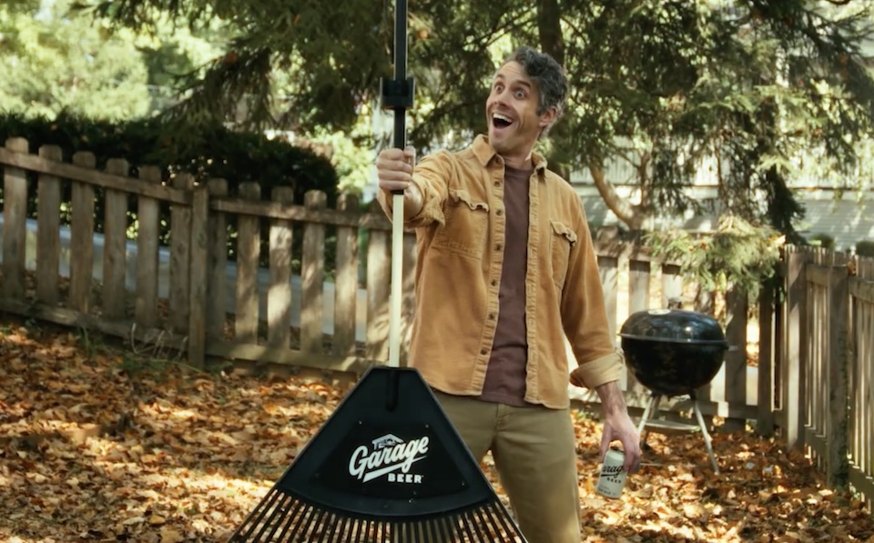 Kelce Bros.’ Garage Beer Intros CanHeld Rake for Fall Fun Image