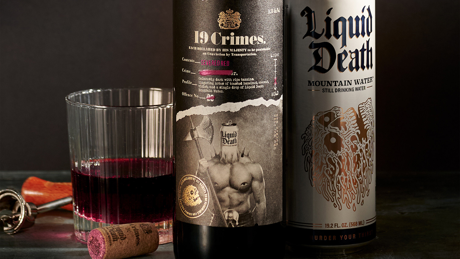 Liquid Death Collabs With Aussie Winery to Intro ‘Severed Red’ Image