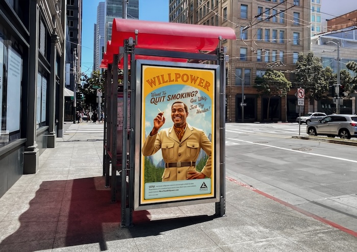 MockupGreenScreenBannerDisplayPosterBillboardCityUrbanSidewalk | Muse by Clios