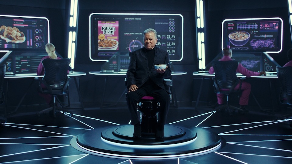 Bill Shatner Explores the Fiber Frontier for Raisin Bran